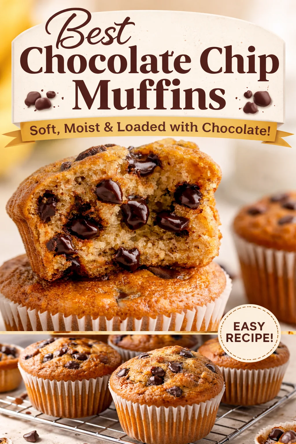 BANANA CHOCOLATE CHIP MUFFINS