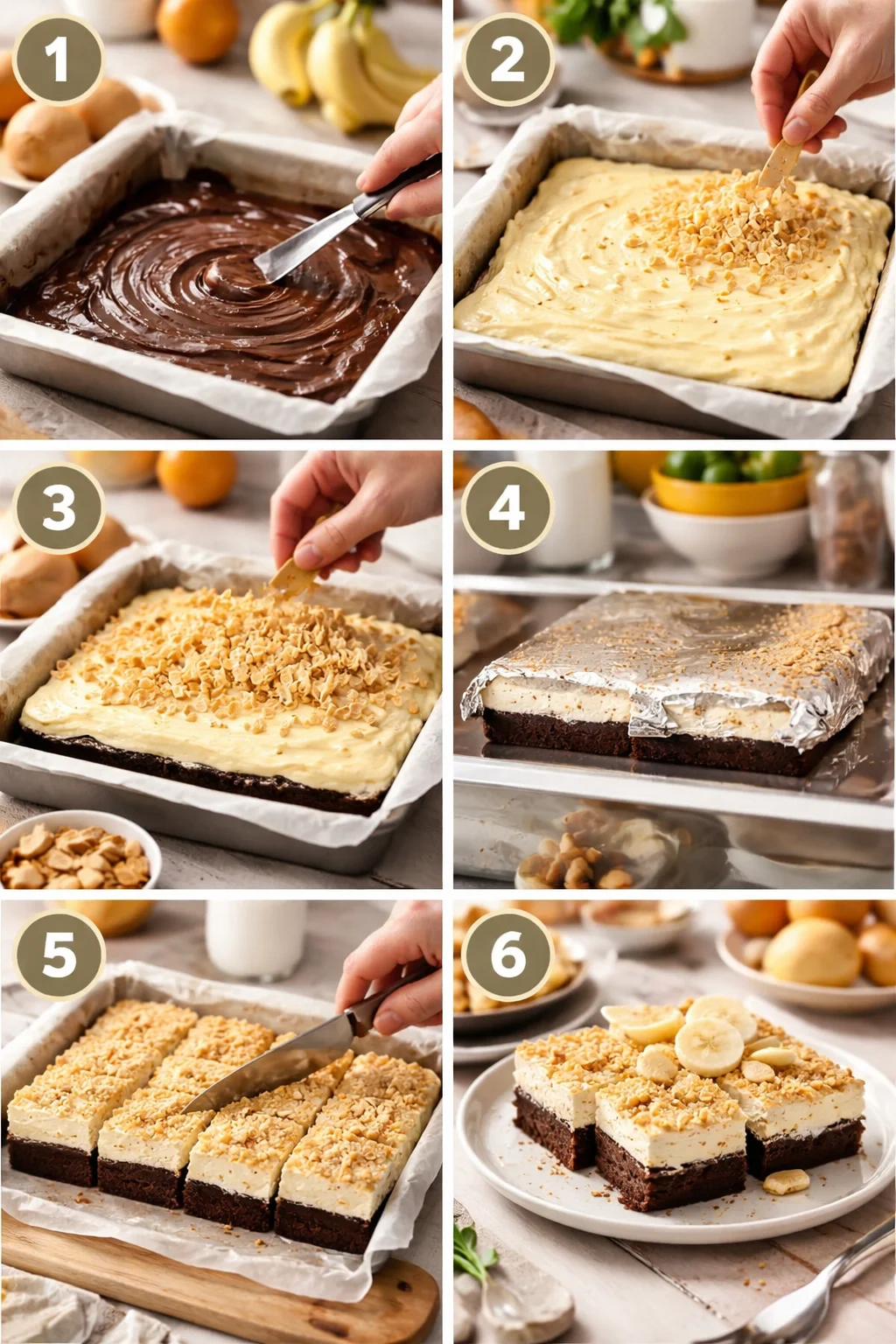 Banana Pudding Brownies