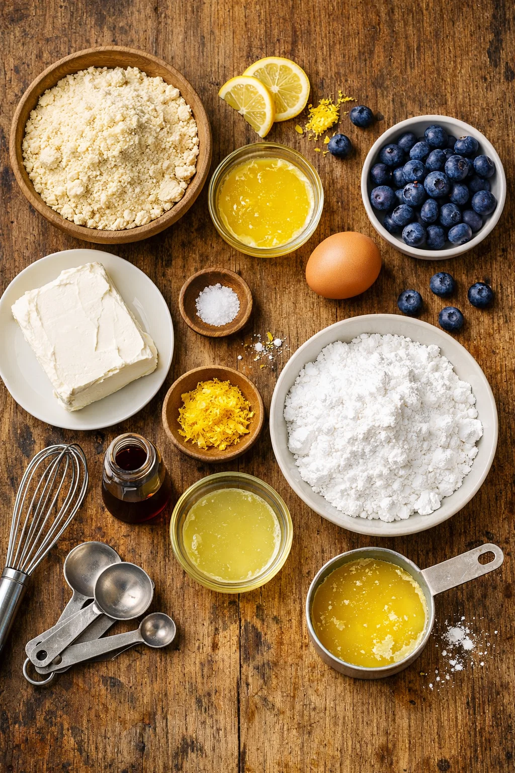 Blueberry Lemon Gooey Butter Cake