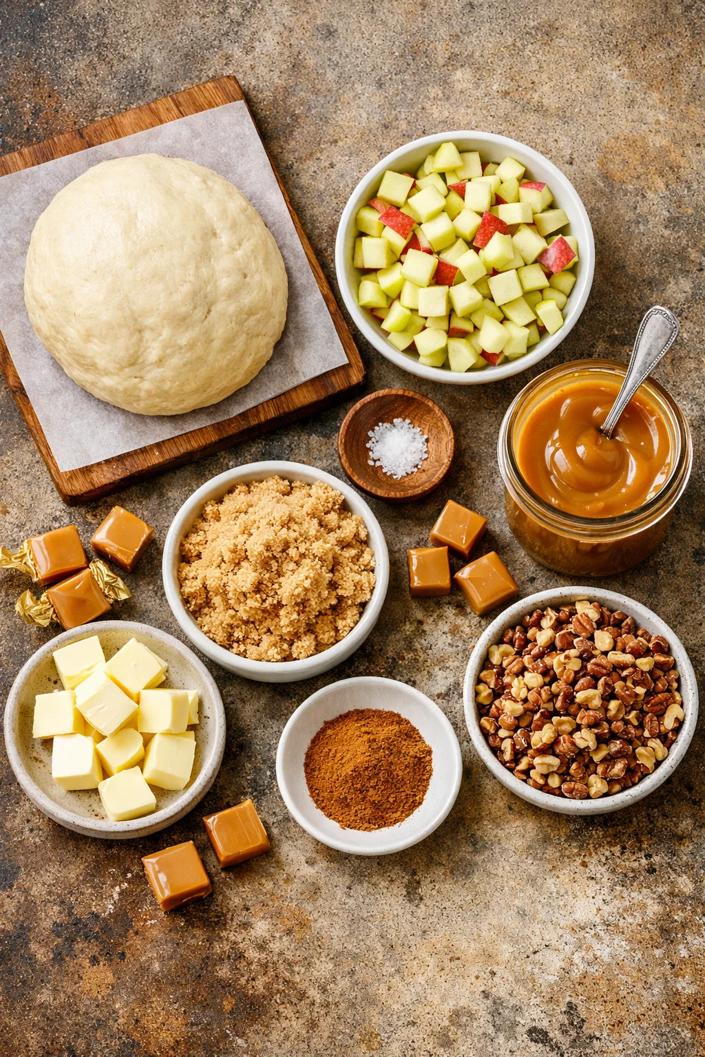 Caramel Apple Pull Apart Bread