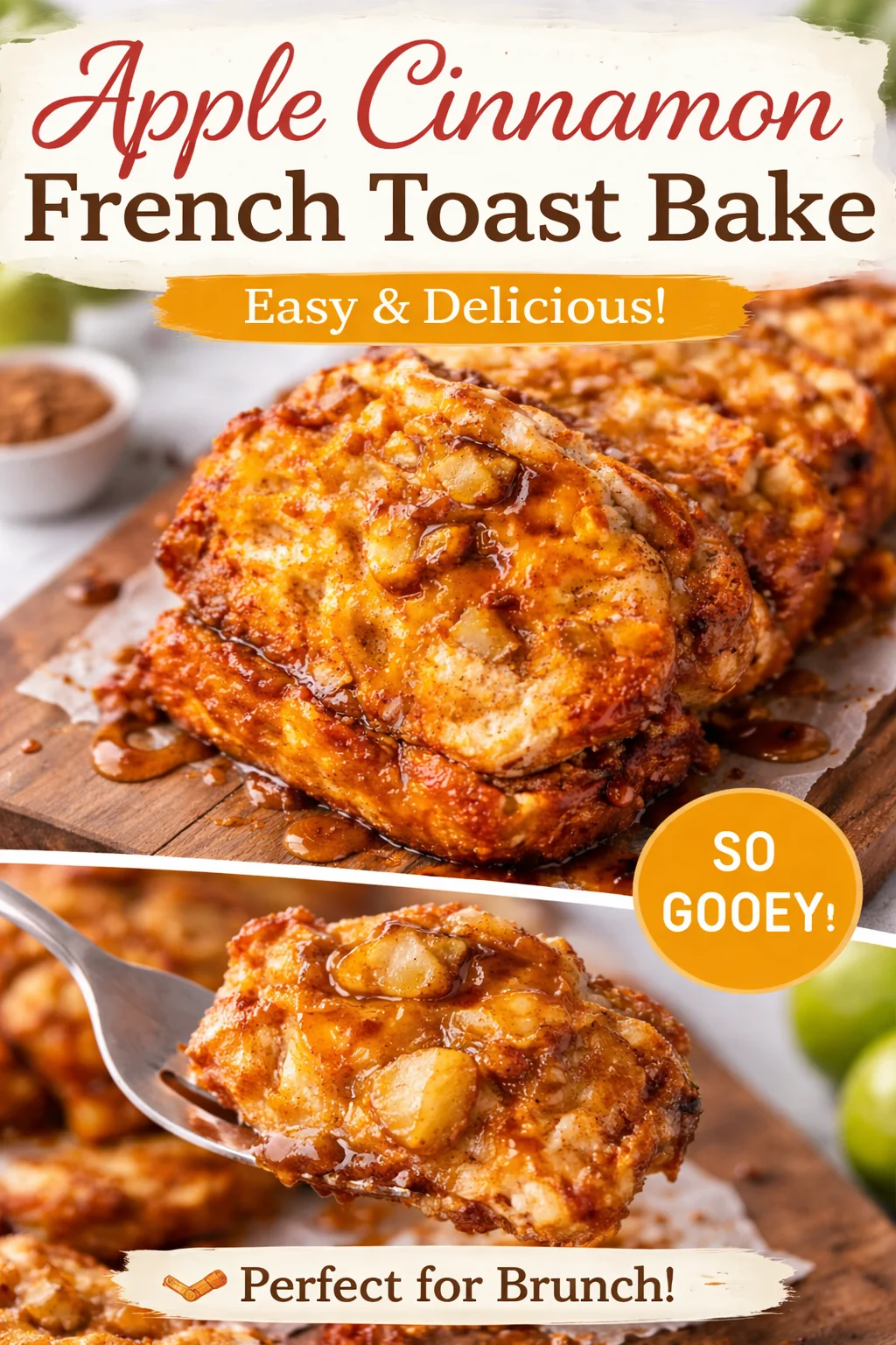 Caramel Apple Pull Apart Bread