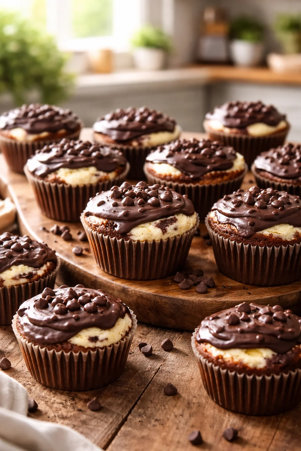 cheesecake chocolate chip muffins Recipe
