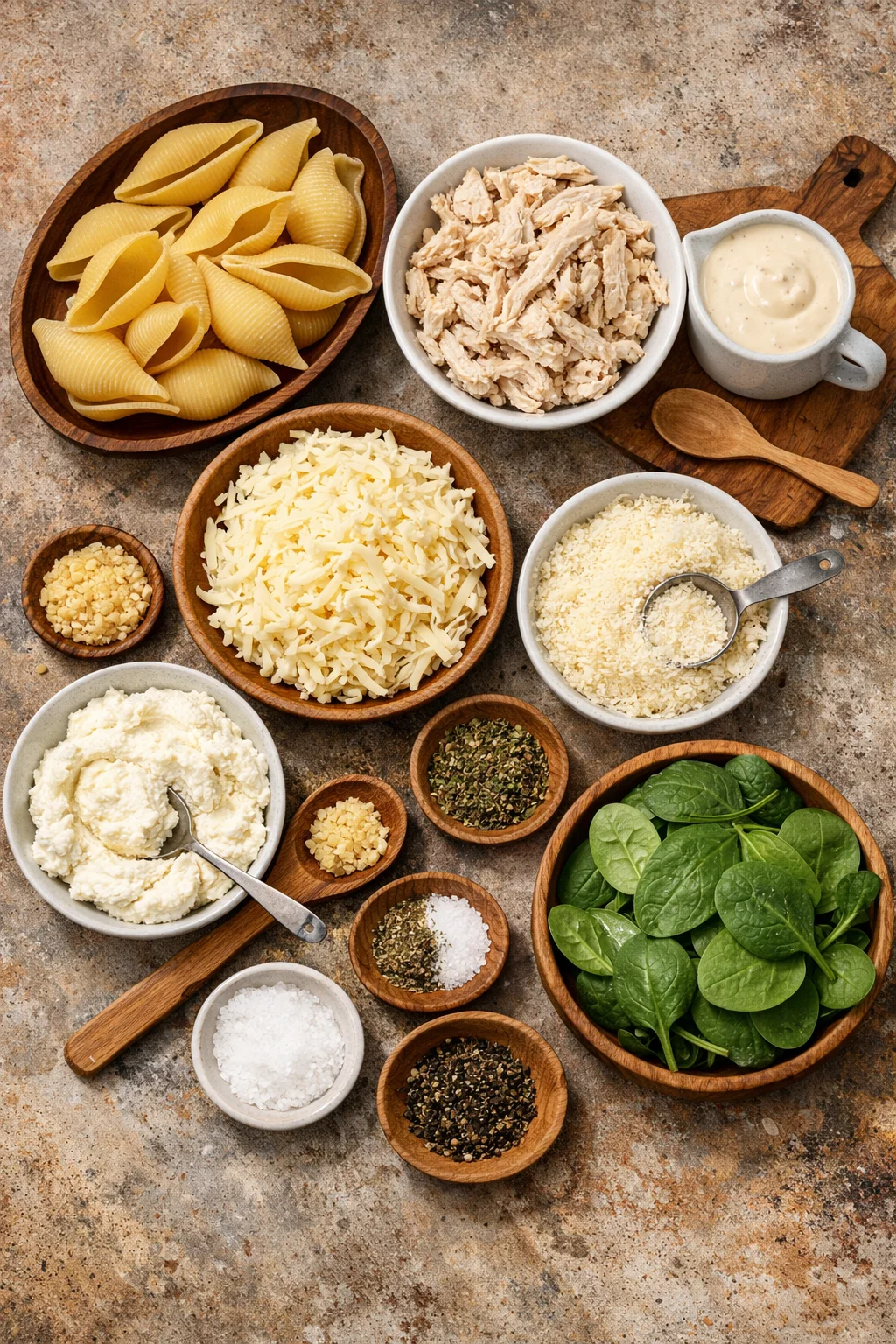 Chicken Alfredo Stuffed Shells