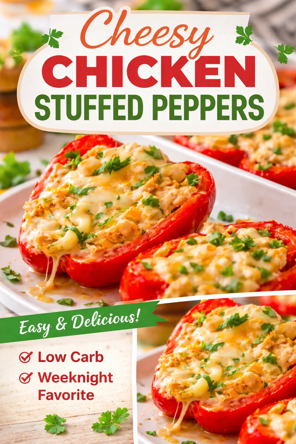 Cream Cheese Chicken Stuffed Peppers