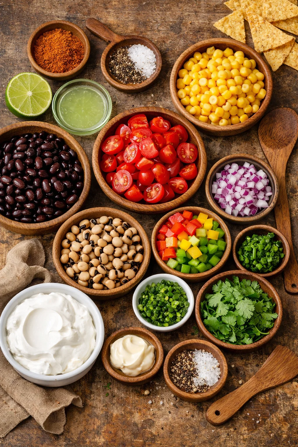 Creamy Cowboy Caviar dip