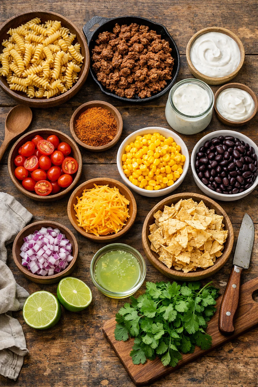 Creamy Ranch Taco Pasta Salad