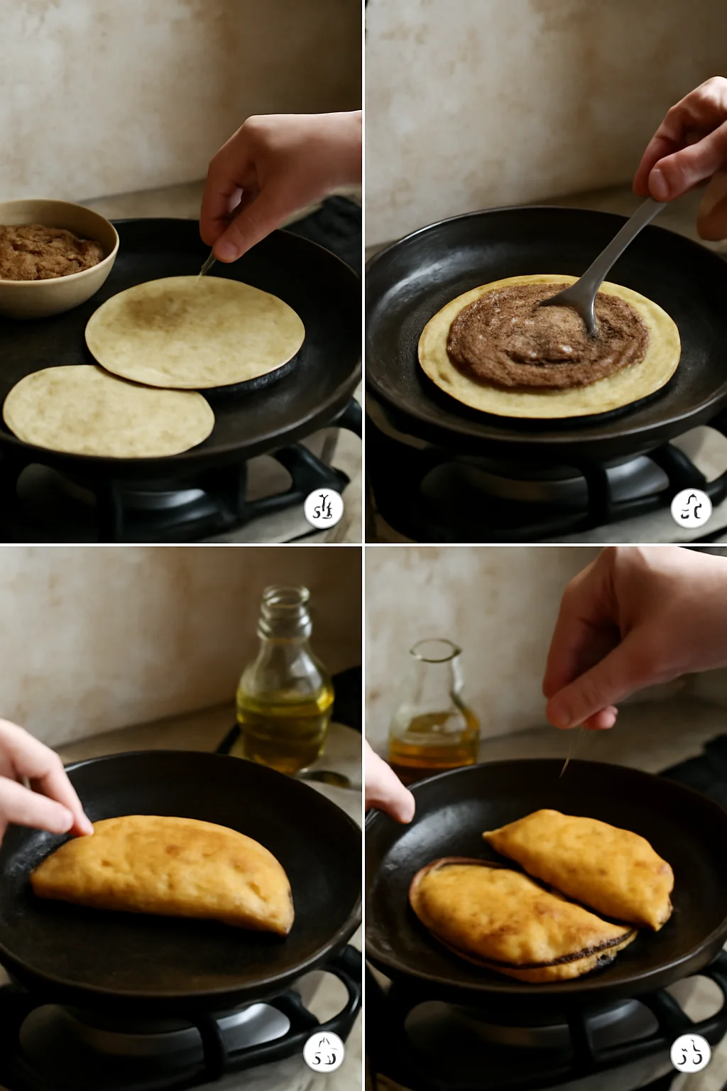 Crispy Refried Bean Tacos