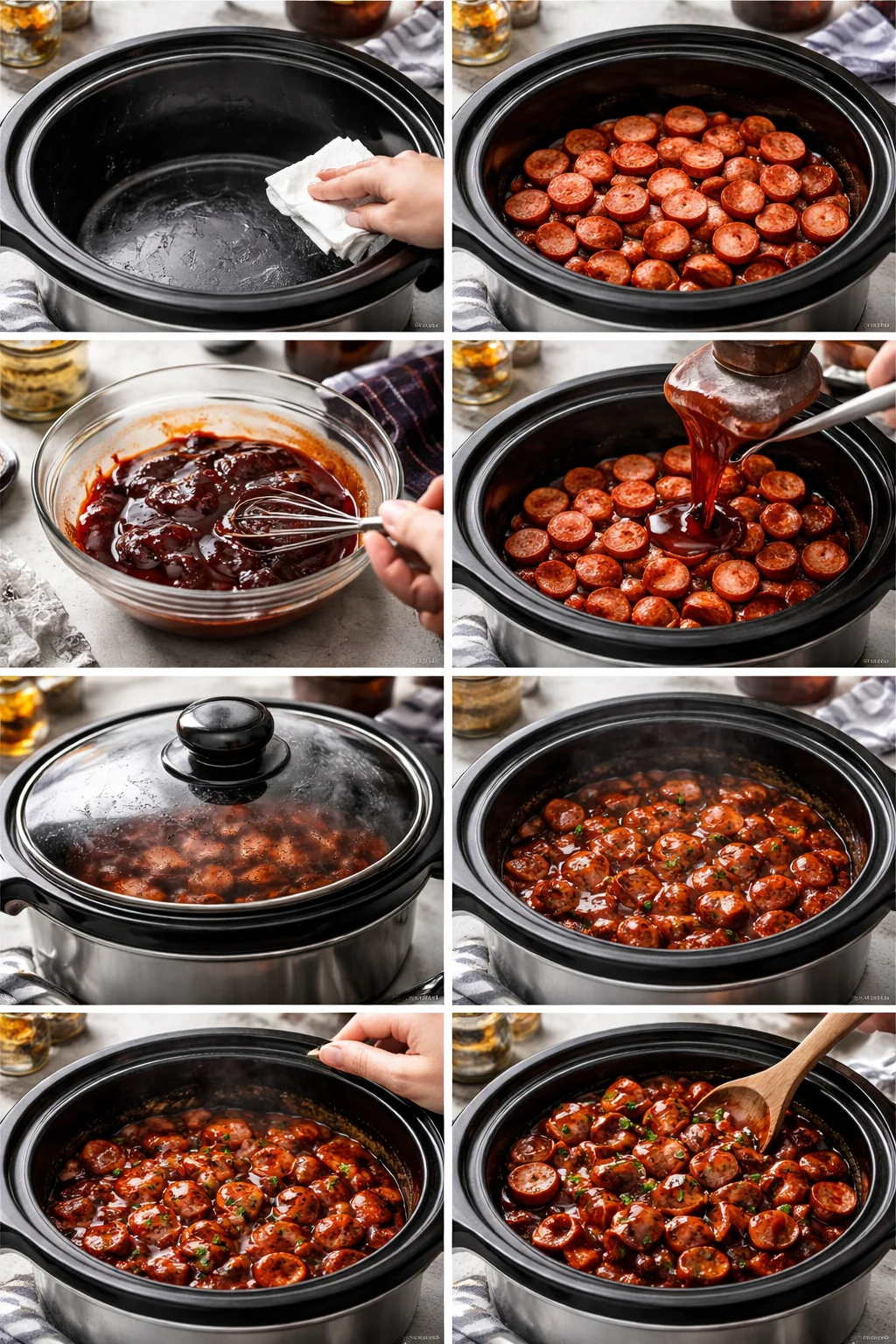 Crock Pot Sweet Kielbasa Appetizer