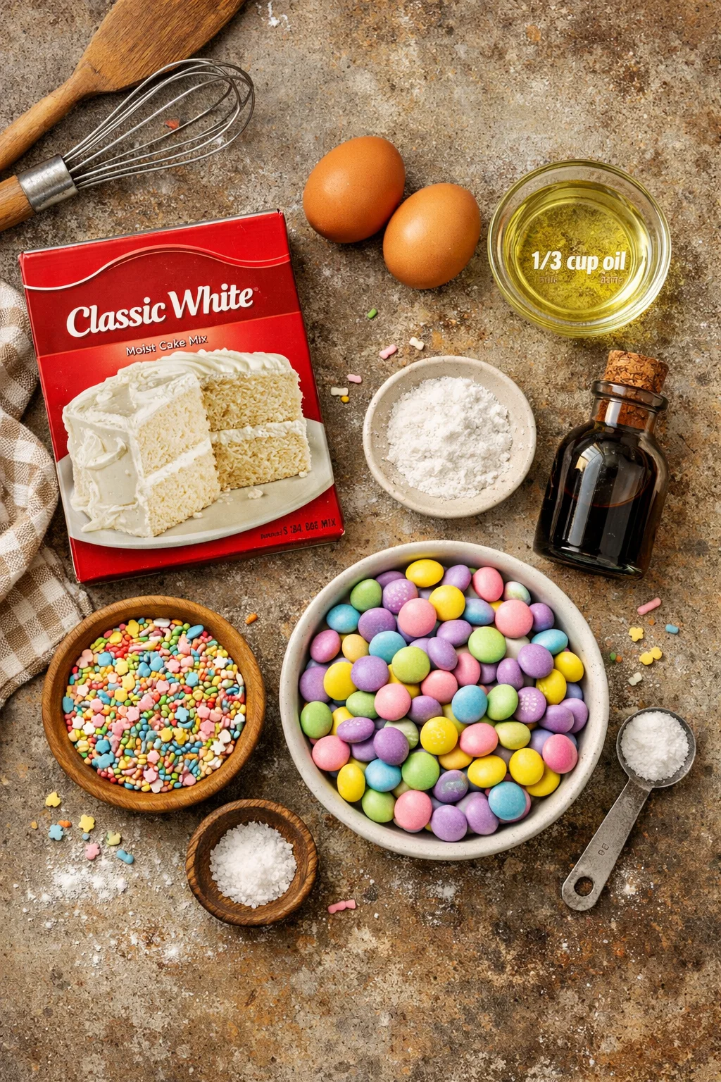 Easter Cake Mix Cookies