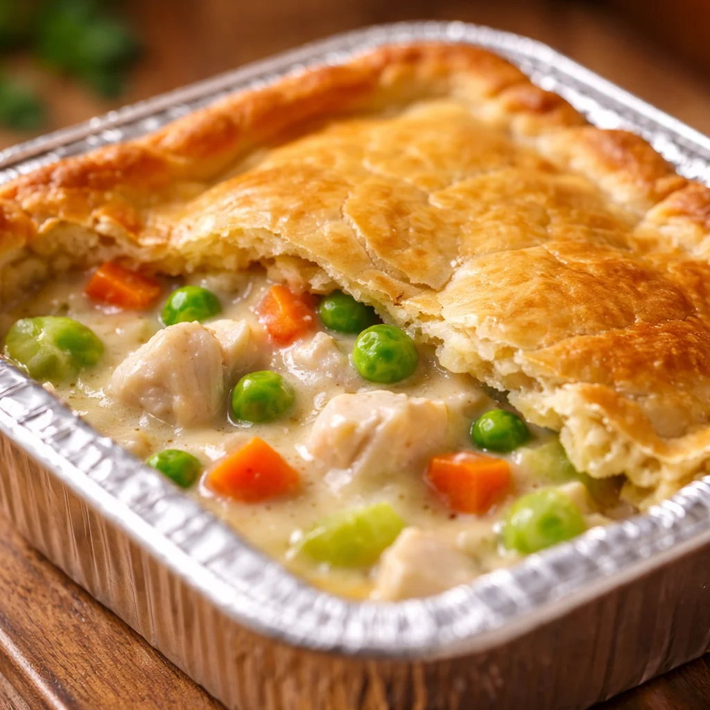 Delicious homemade FREEZER CHICKEN POT PIES filled with tender chicken and vegetables.