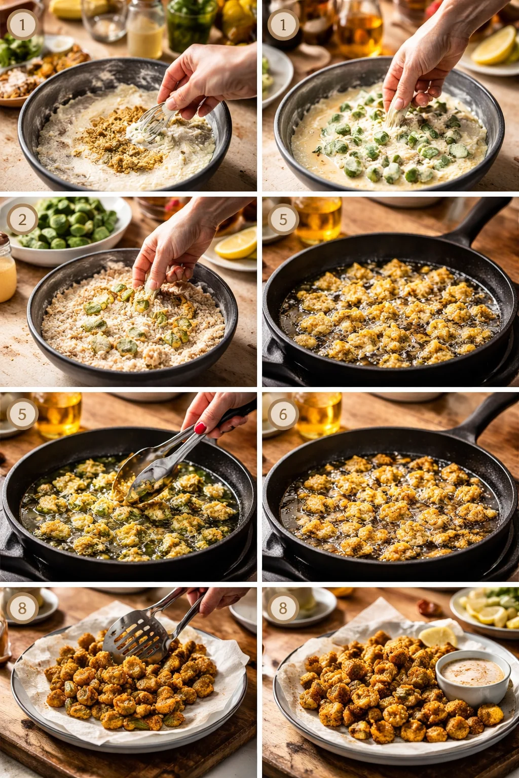 Fried Okra in Cornmeal