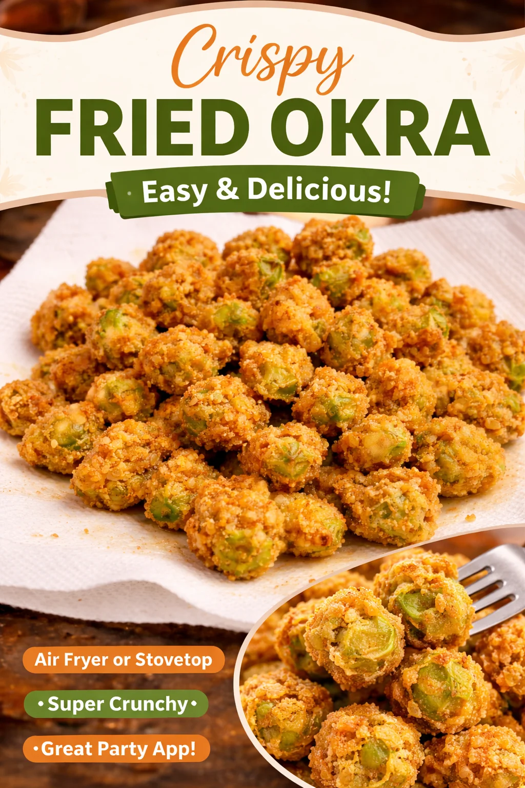 Fried Okra in Cornmeal