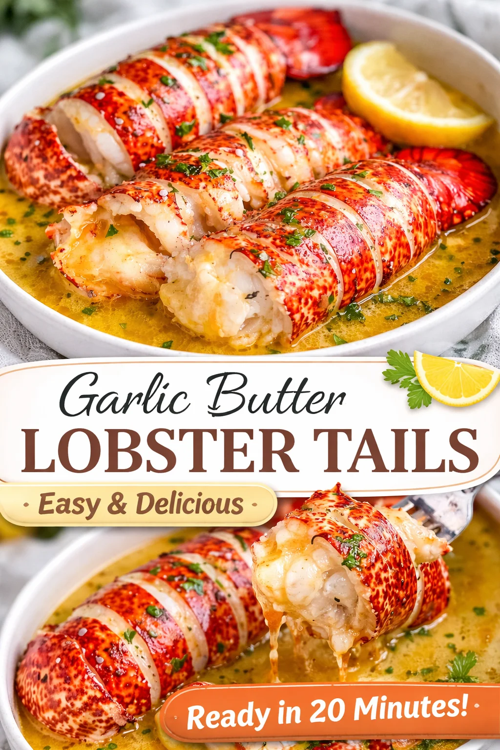 Garlic Butter Lobster and Scallops