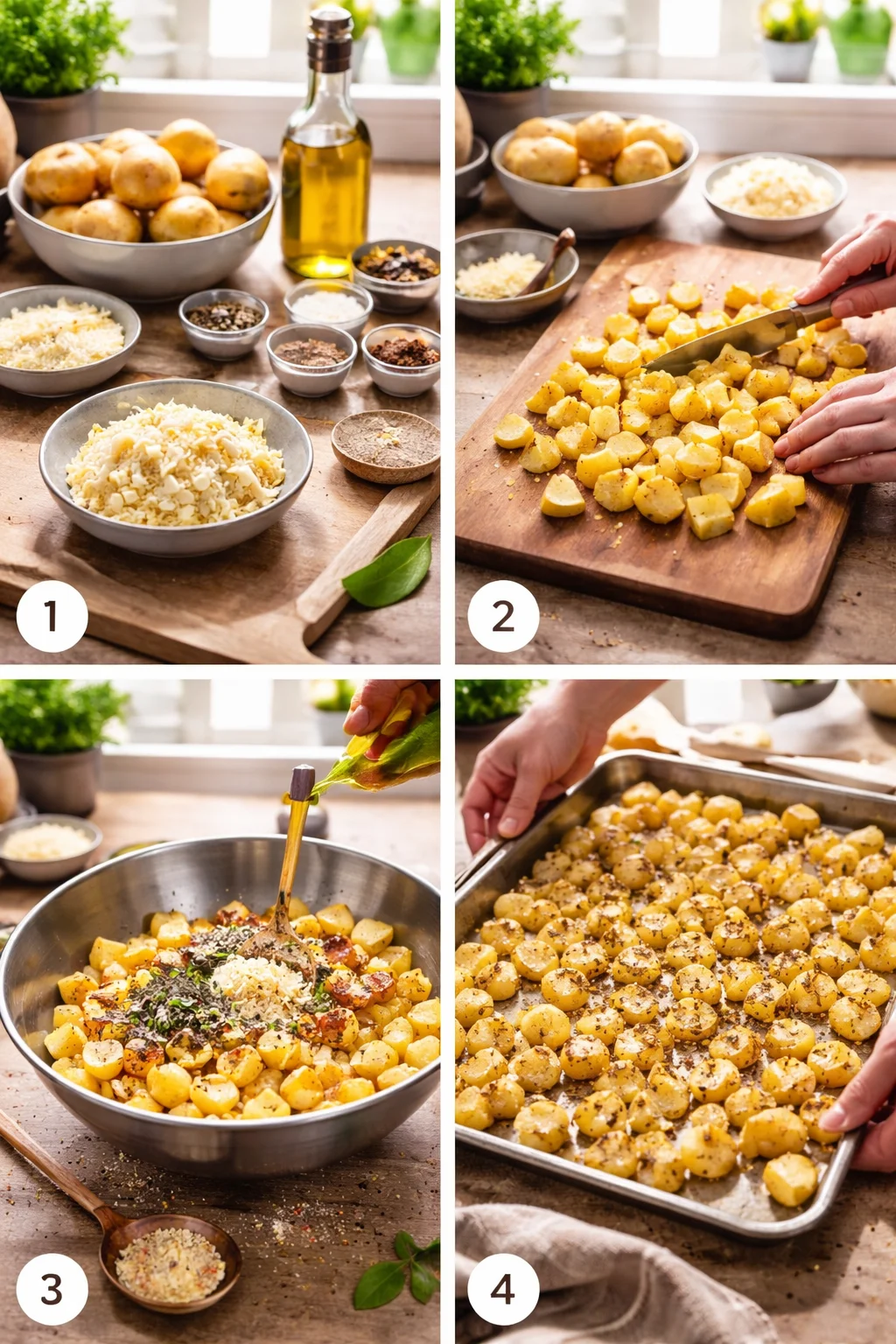 Garlic Parmesan Roasted Potatoes