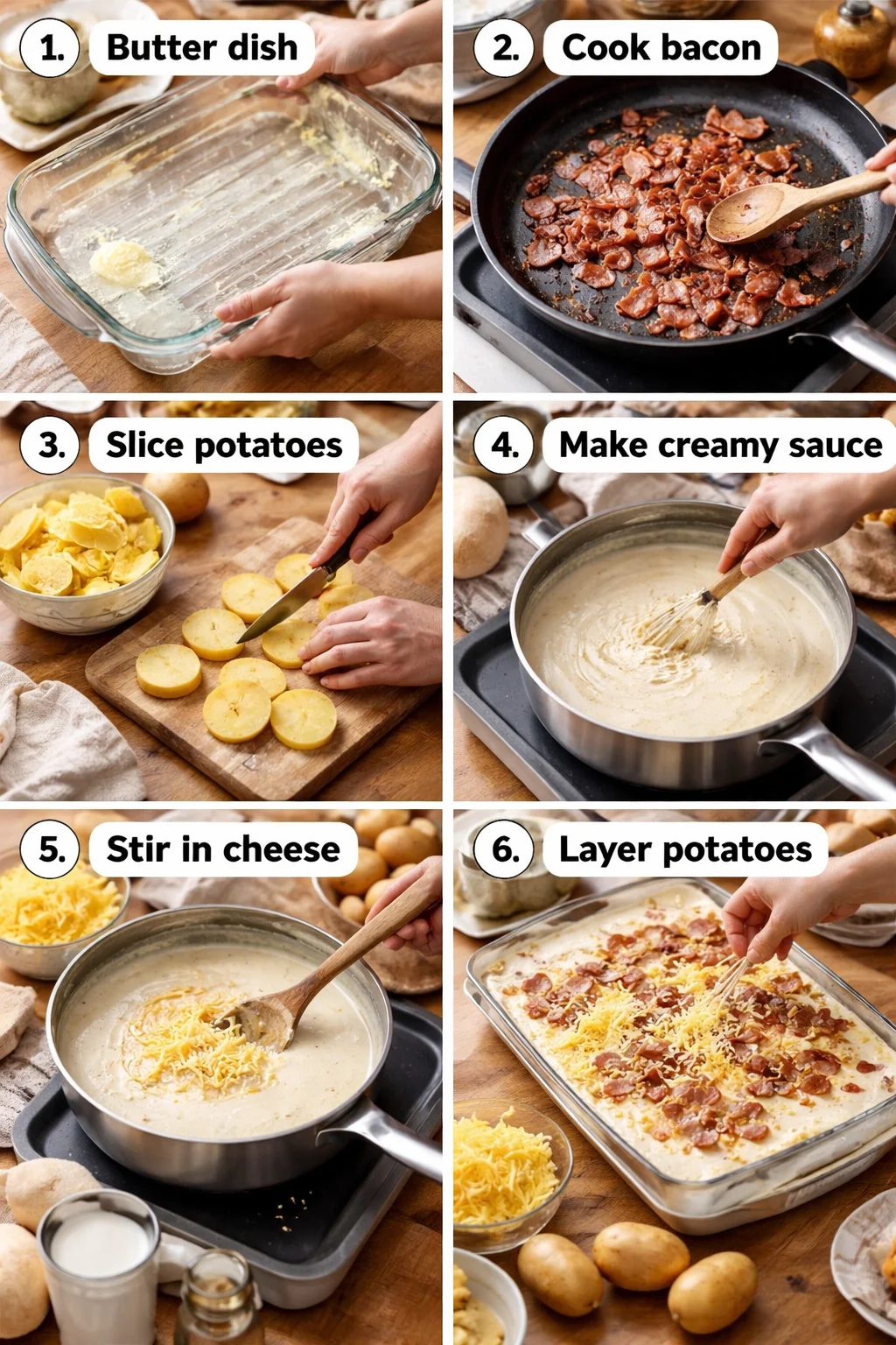 LOADED SCALLOPED POTATOES