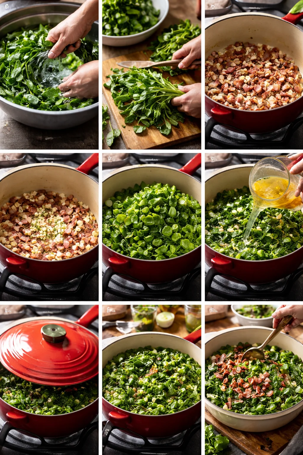 Mustard Greens with Bacon