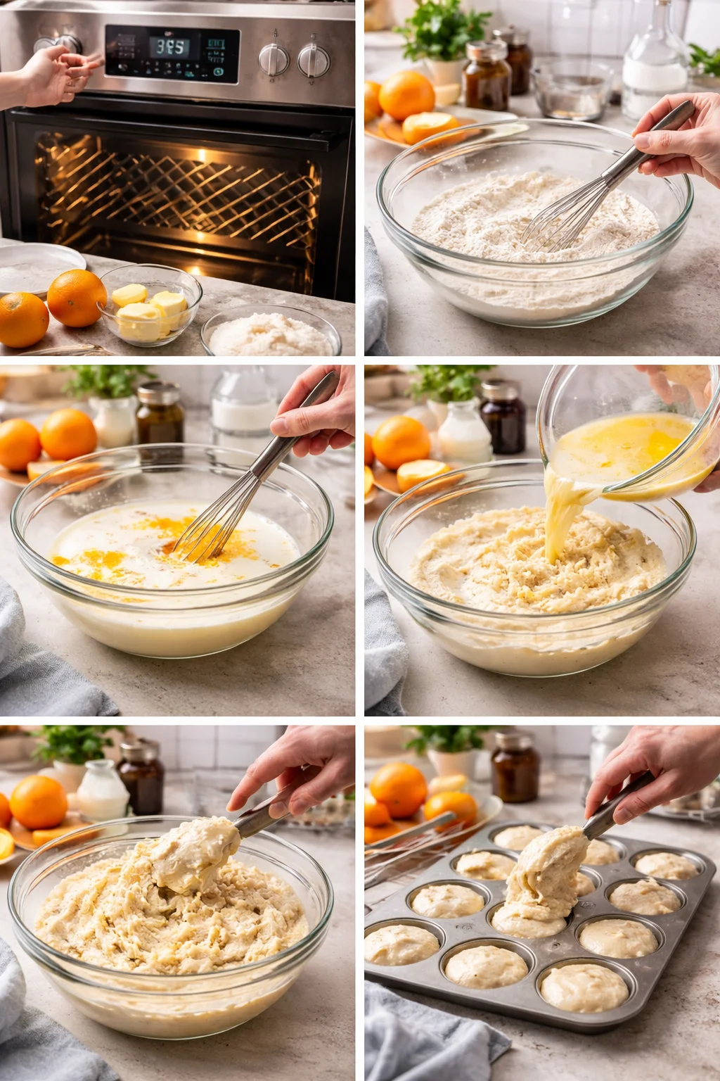 orange vanilla buttermilk muffins