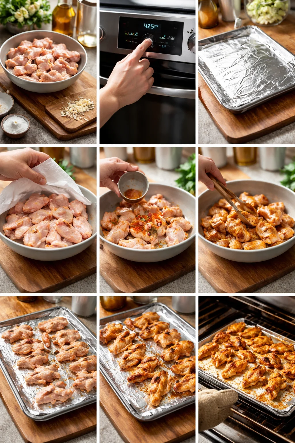 Oven Baked Chicken Wings