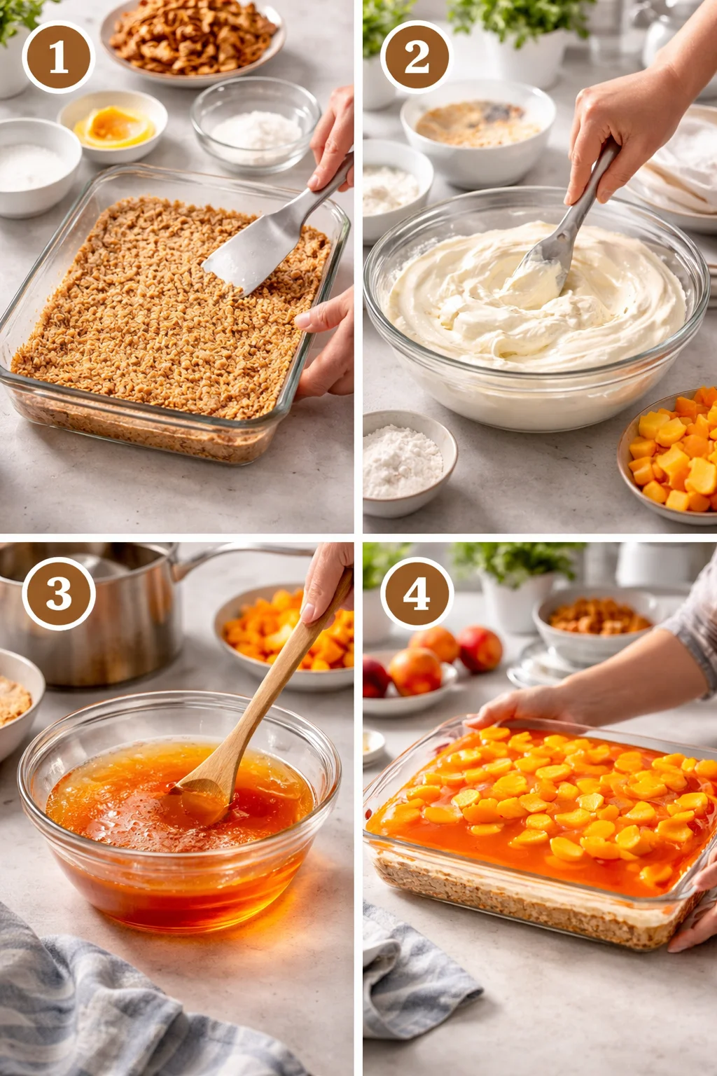 PEACH PRETZEL SALAD