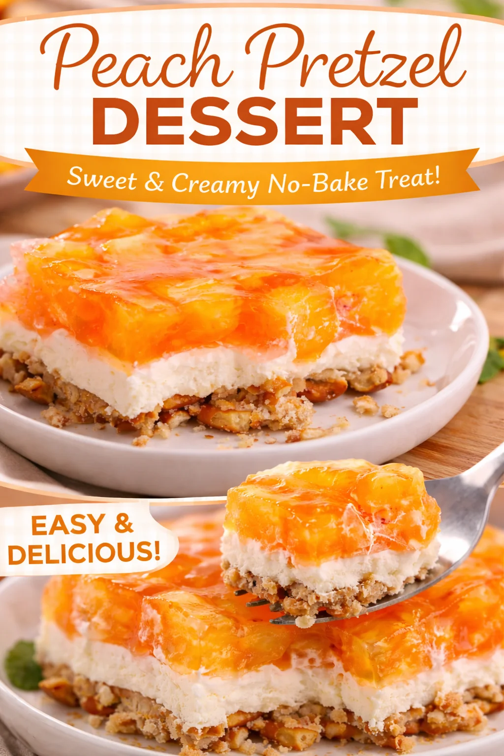 PEACH PRETZEL SALAD