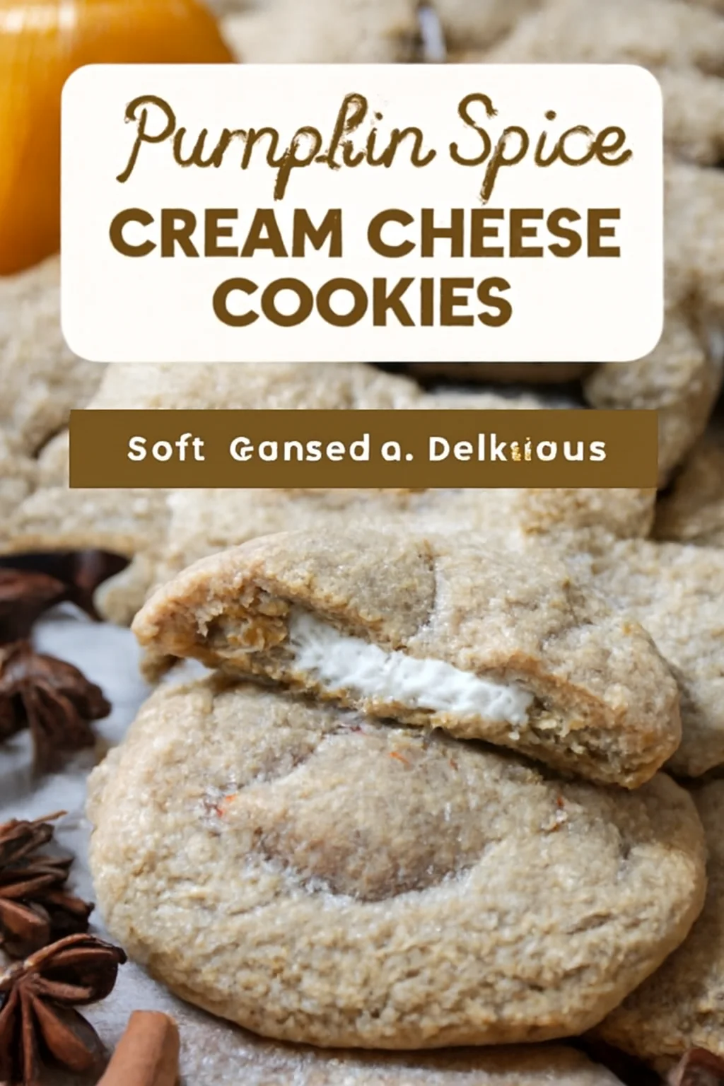 Pumpkin Cheesecake Cookies