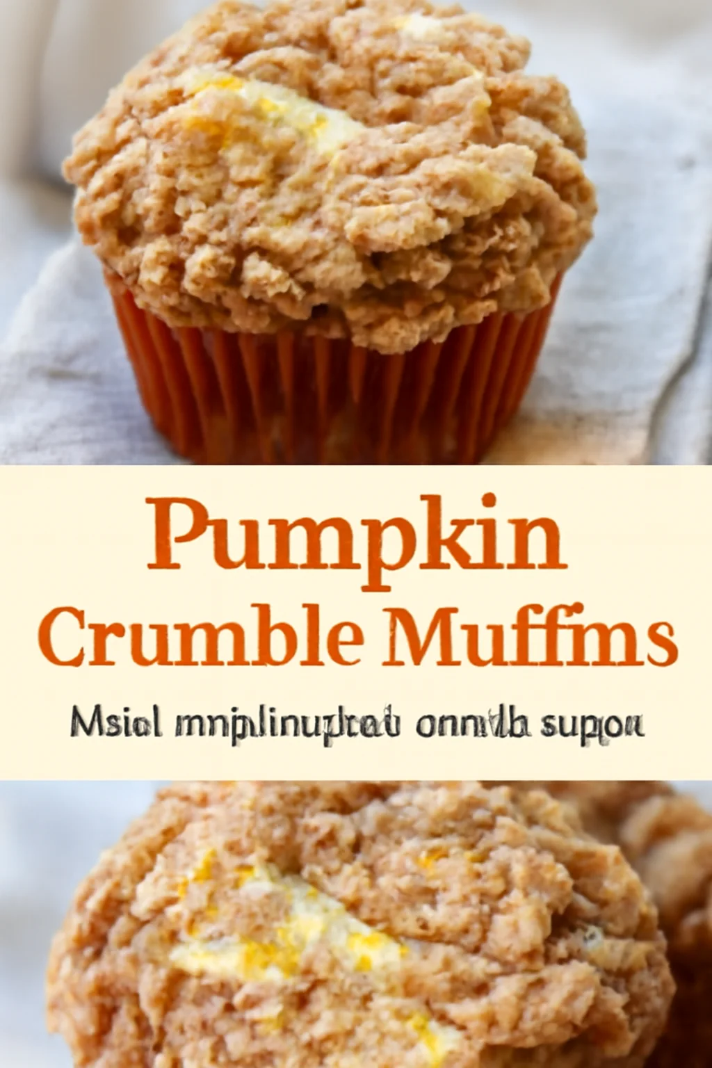 Pumpkin Cream Cheese Muffin