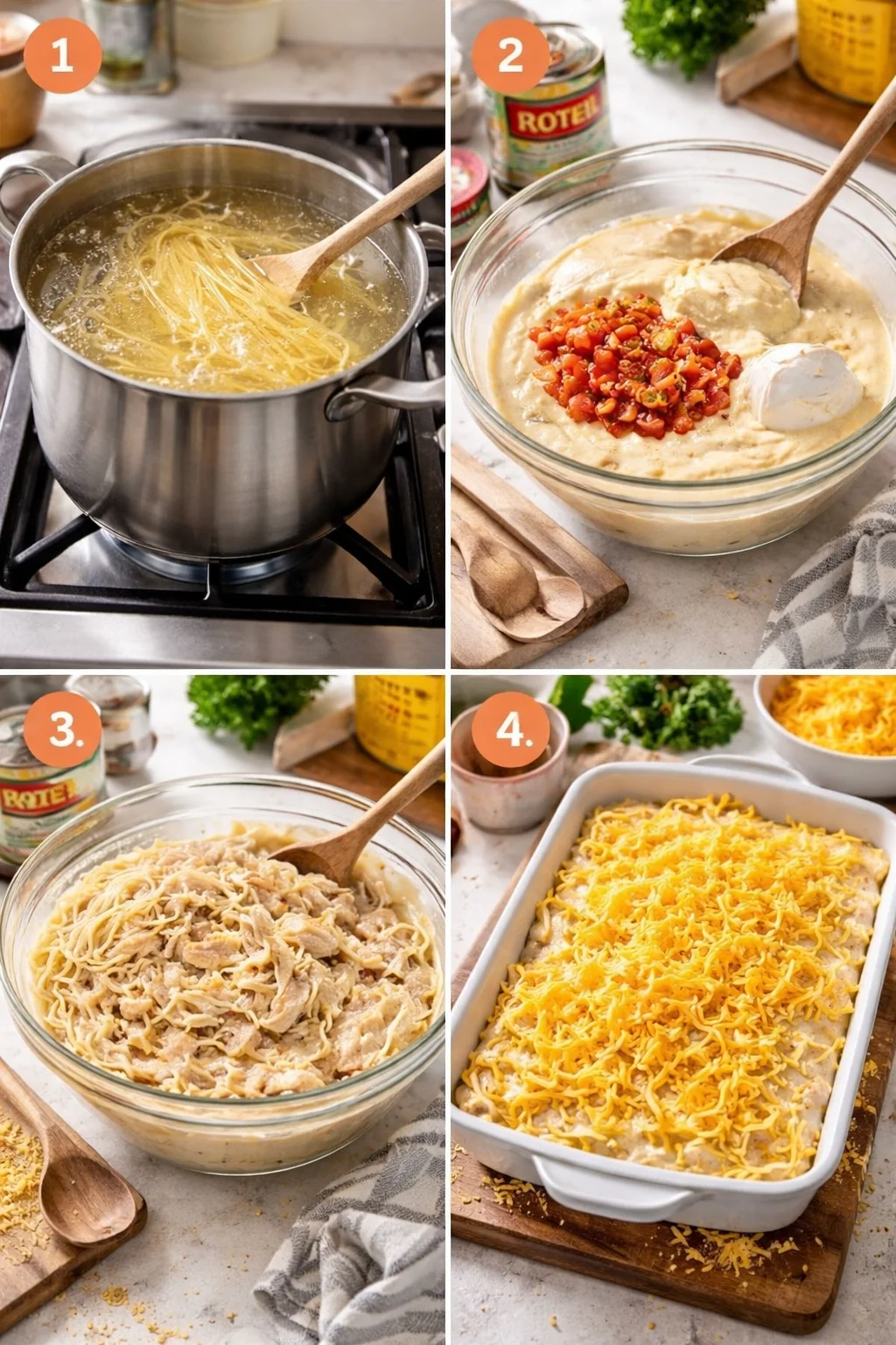 Rotel Chicken Spaghetti