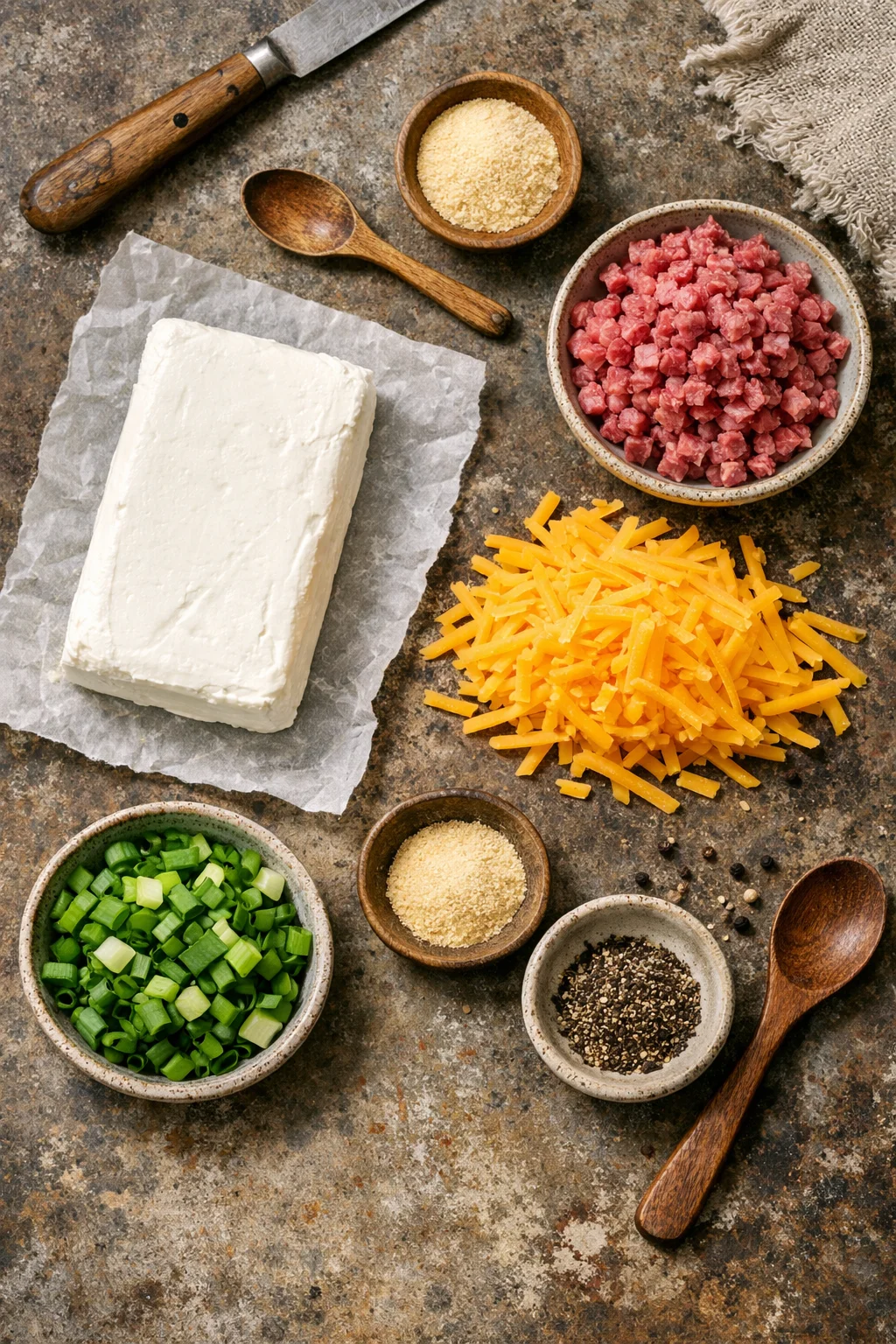 salami cream cheese ball