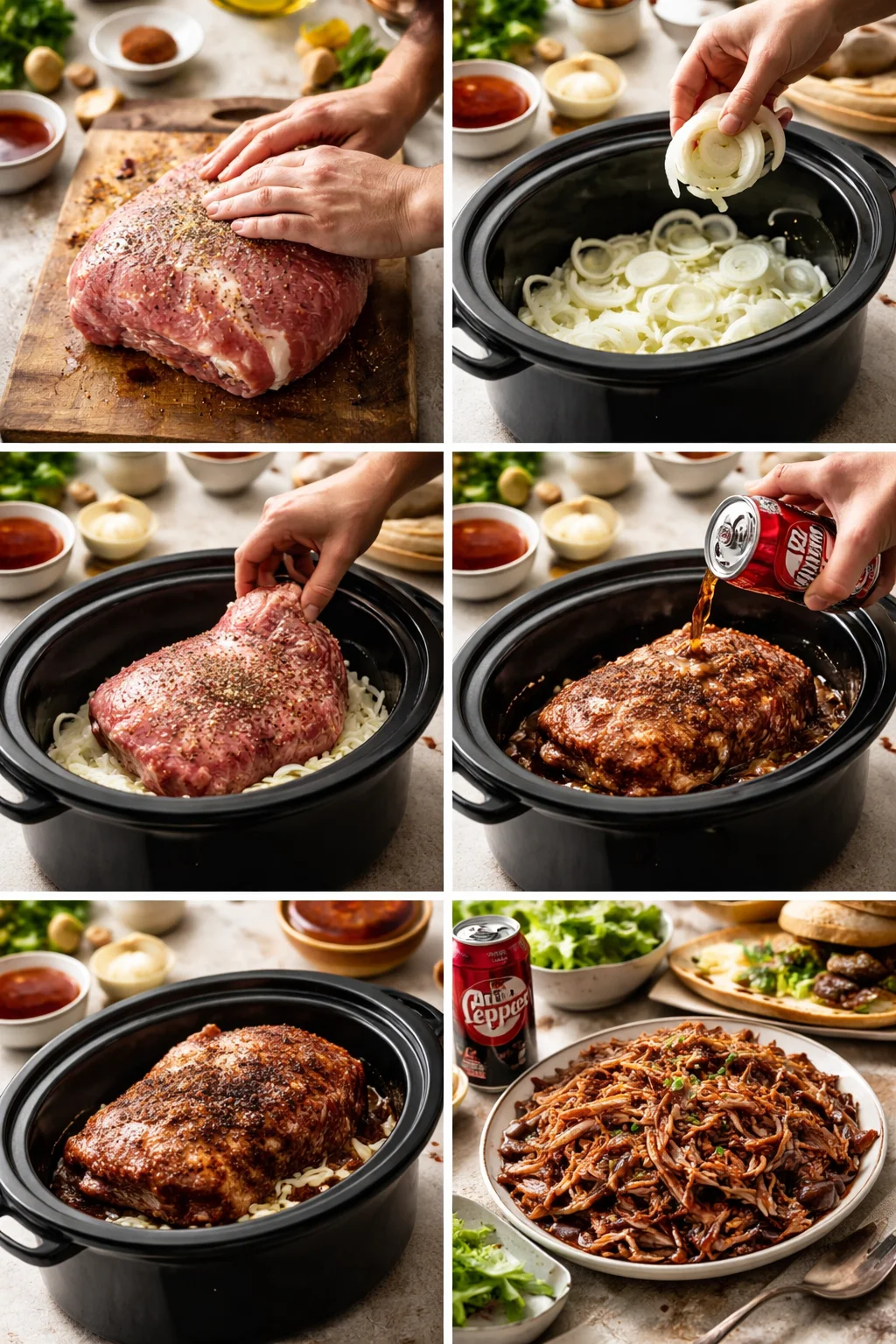 Slow cooker Dr. Pepper Pulled Pork