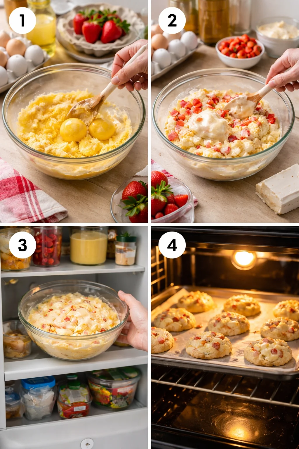 Strawberry Cheesecake Cookies