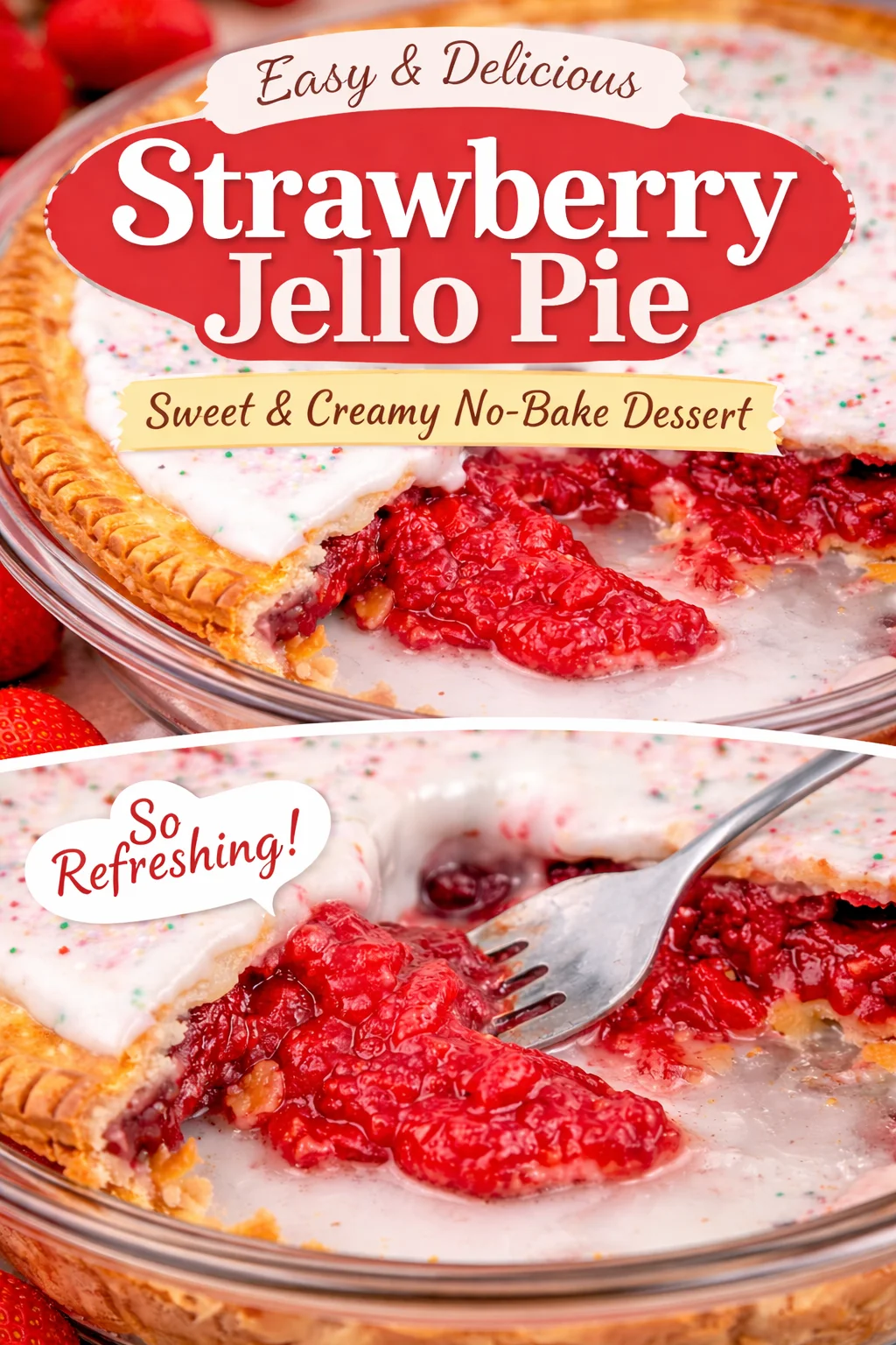 Strawberry Pop-Tart Pie