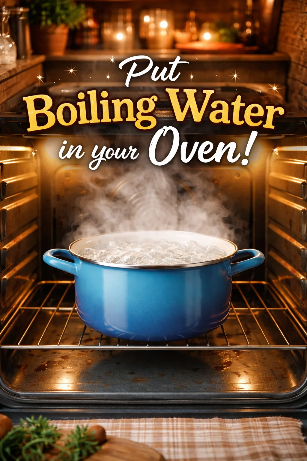 Why You Should Put Boiling Water In Your Oven