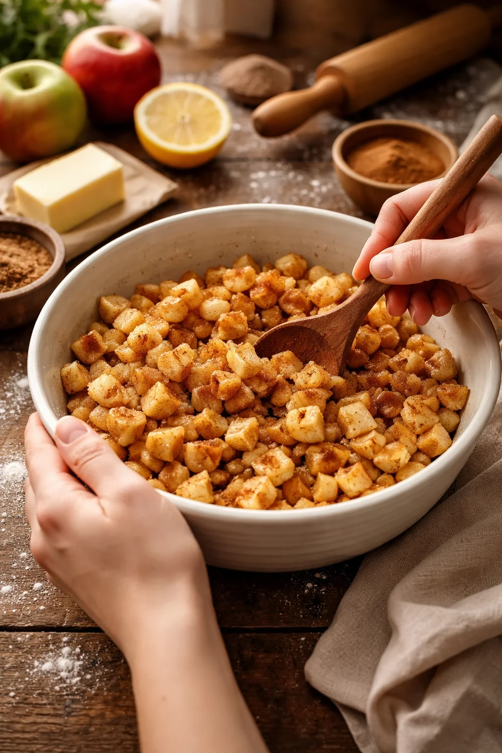 2 INGREDIENT Apple Pie Donut Holes