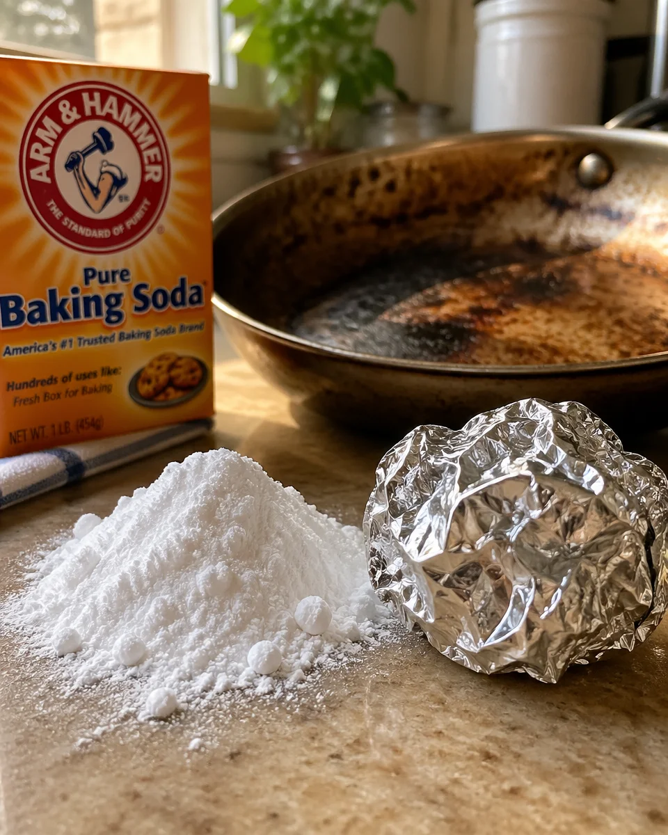 7 Aluminum Foil Hacks That Scrub Burnt Pans Easily