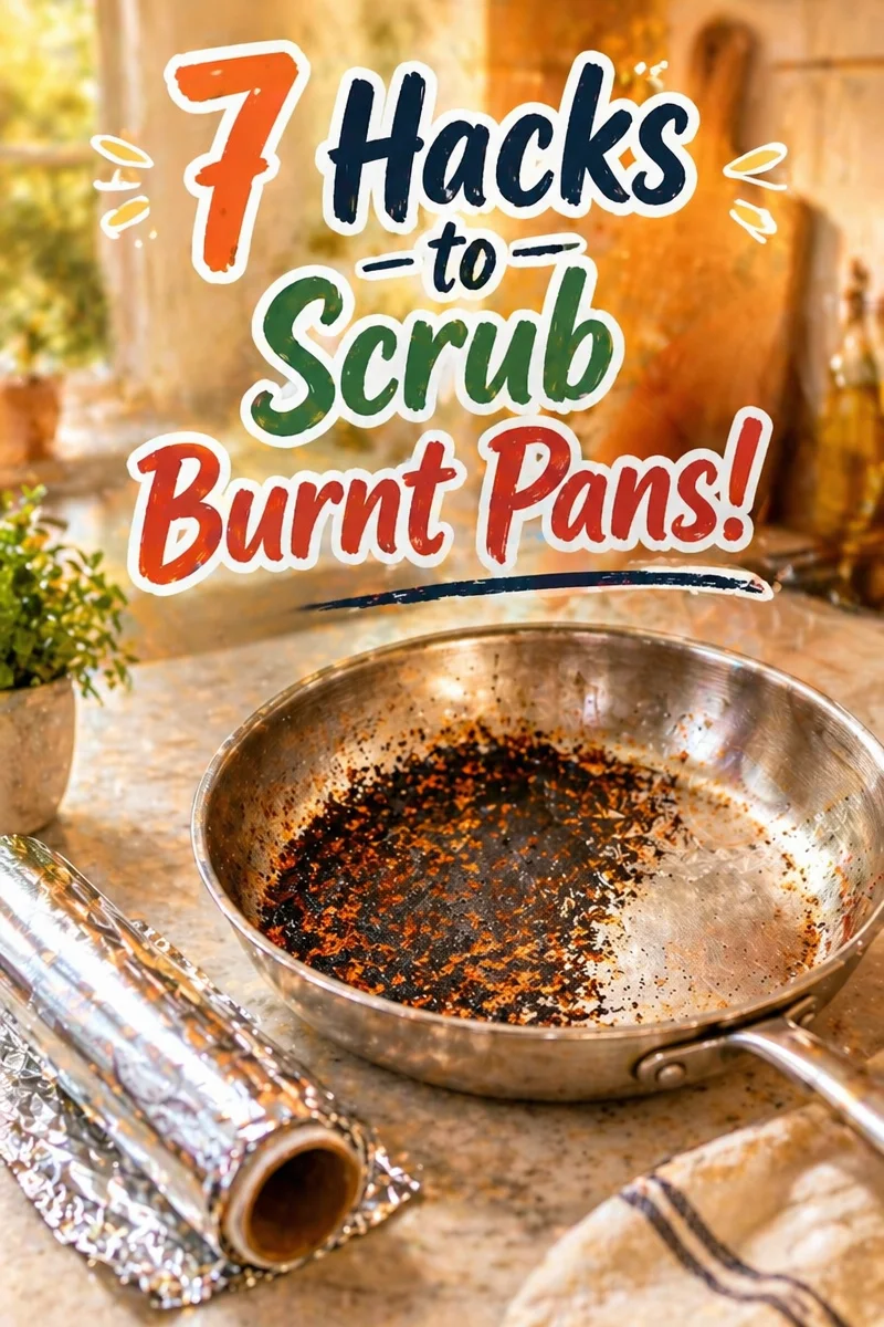 7 Aluminum Foil Hacks That Scrub Burnt Pans Easily