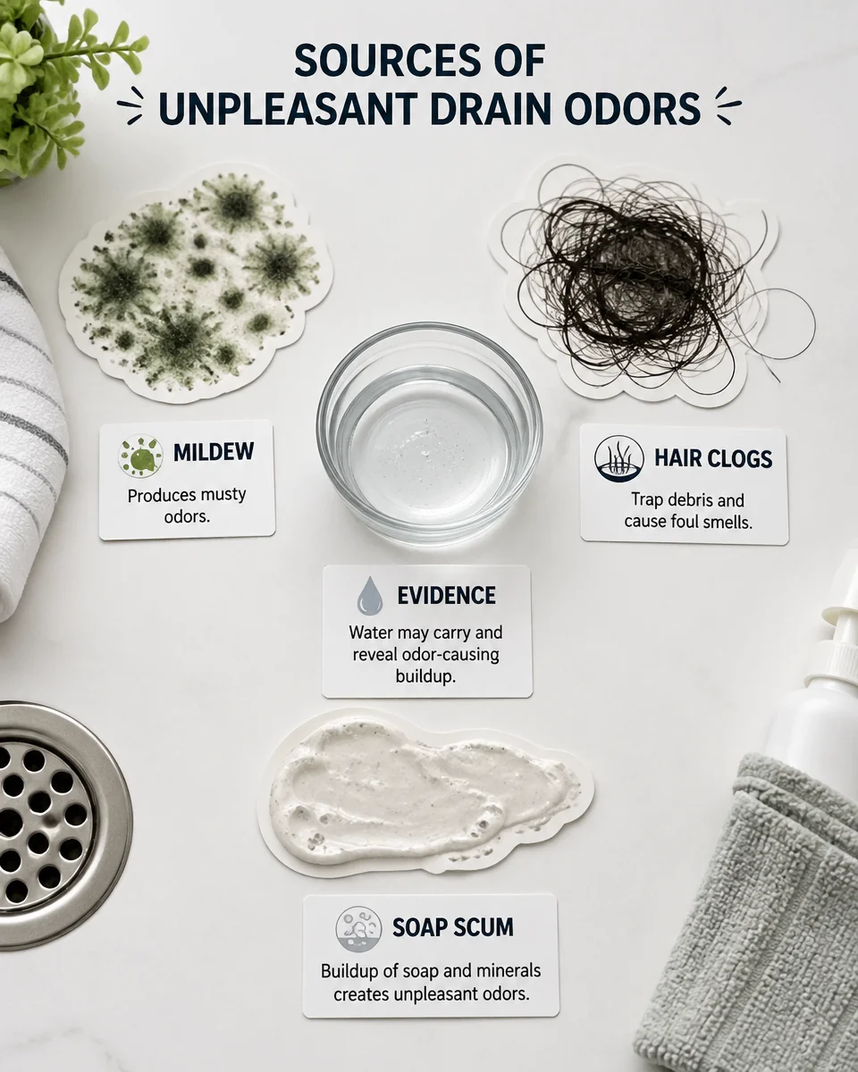 A SIMPLE METHOD TO HELP FRESHEN SHOWER DRAINS
