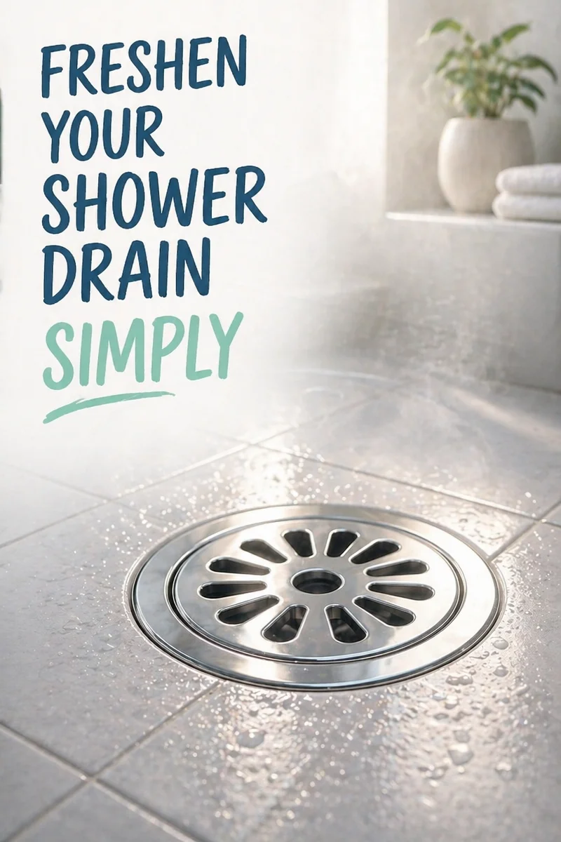 A SIMPLE METHOD TO HELP FRESHEN SHOWER DRAINS