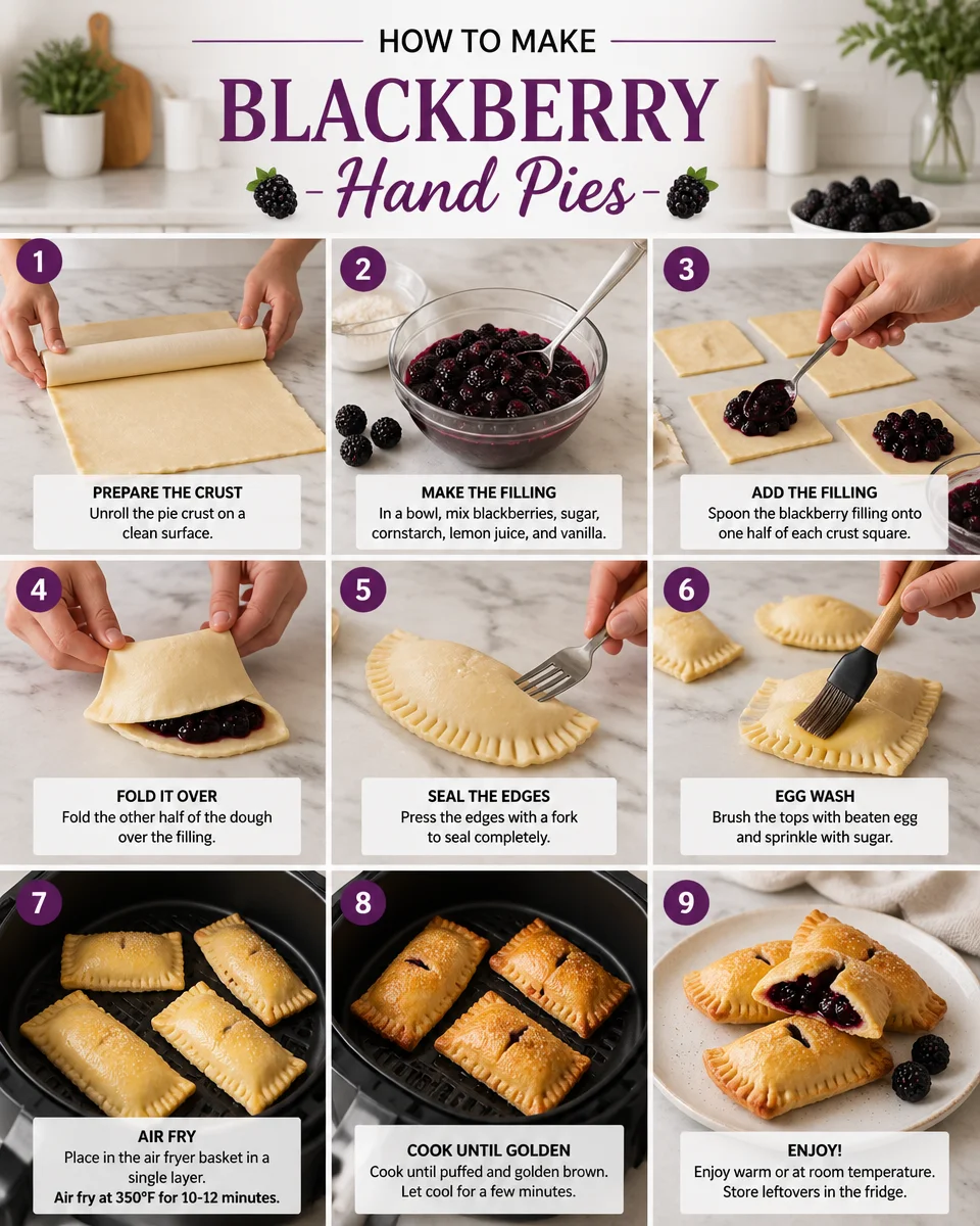 AIR FRYER BLACKBERRY HAND PIES