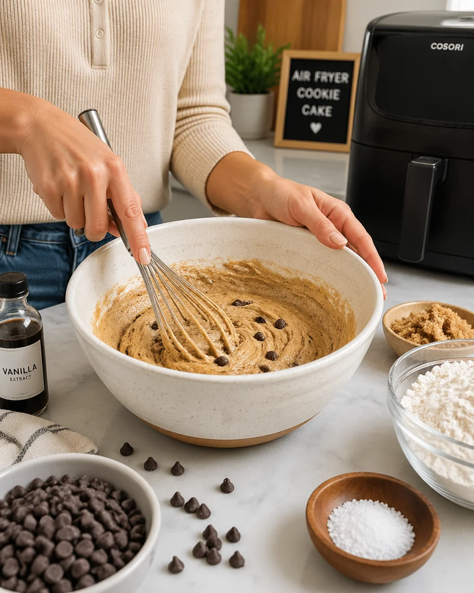 Air Fryer Cookie Cake