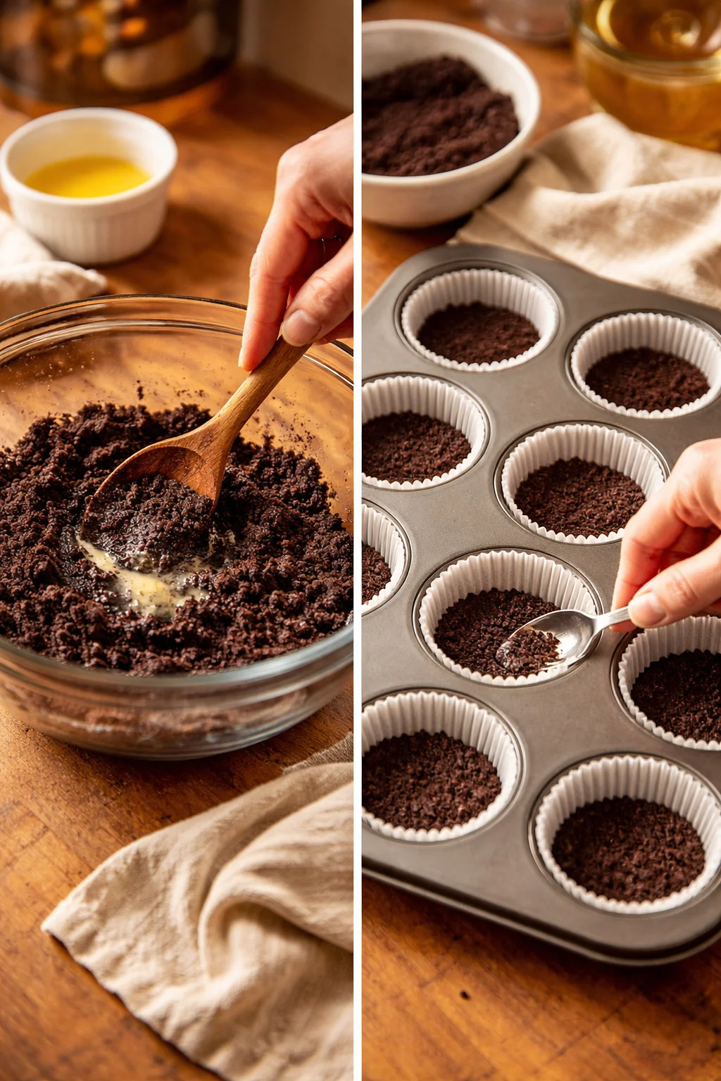 Andes Mint Cheesecakes