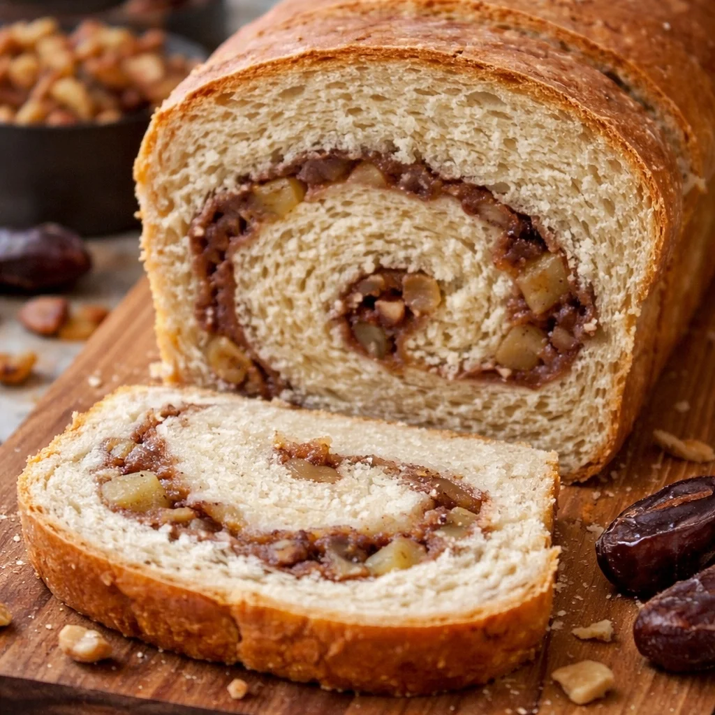 Delicious homemade Apple Date Bread with fresh apples and sticky dates.
