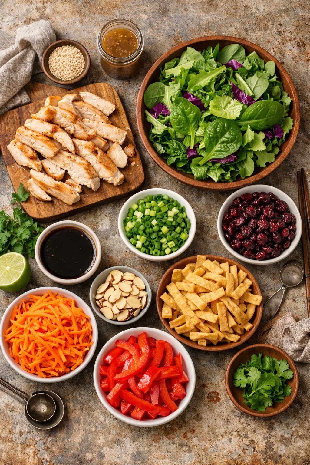 Asian Chicken Cranberry Salad