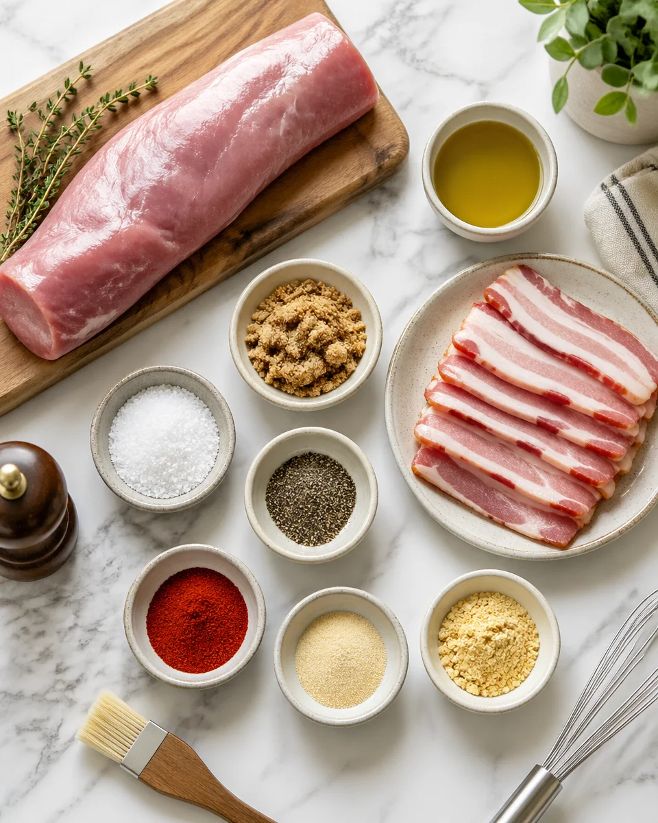 Bacon Wrapped Pork Tenderloin