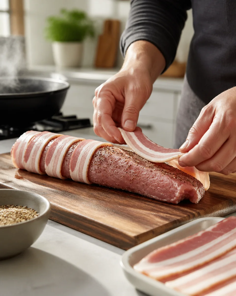 Bacon Wrapped Pork Tenderloin