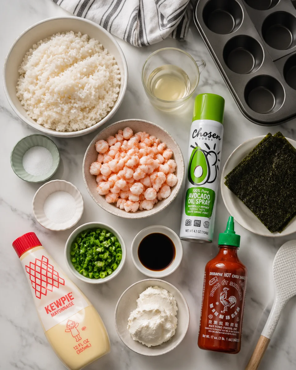 Baked Shrimp Sushi Cups