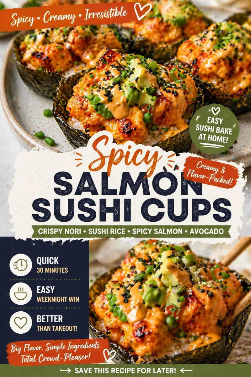 Baked Shrimp Sushi Cups