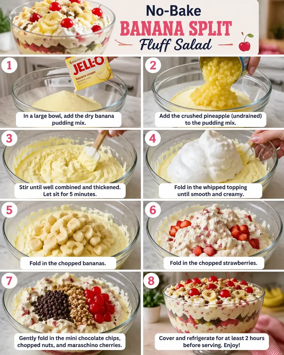 BANANA SPLIT FLUFF SALAD