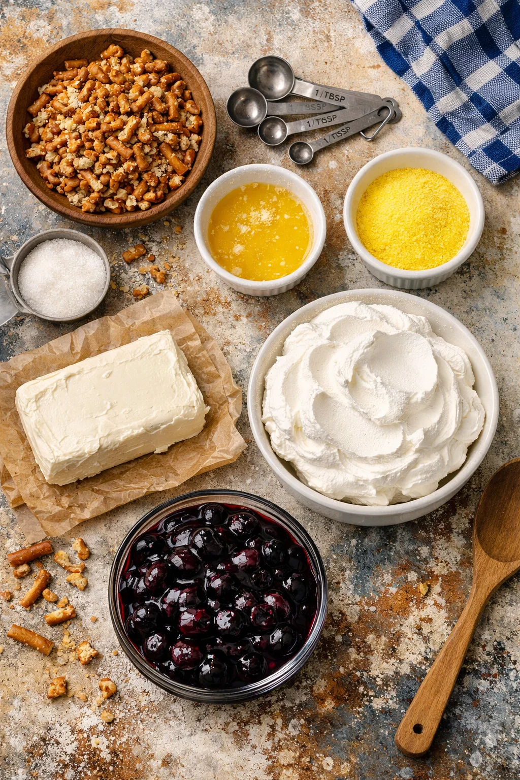 BLUEBERRY PRETZEL SALAD