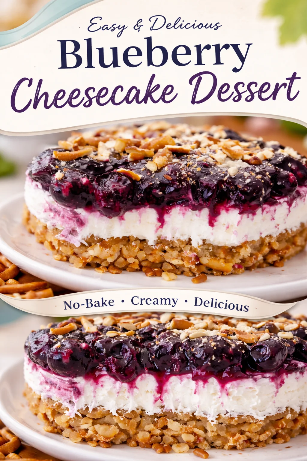 BLUEBERRY PRETZEL SALAD