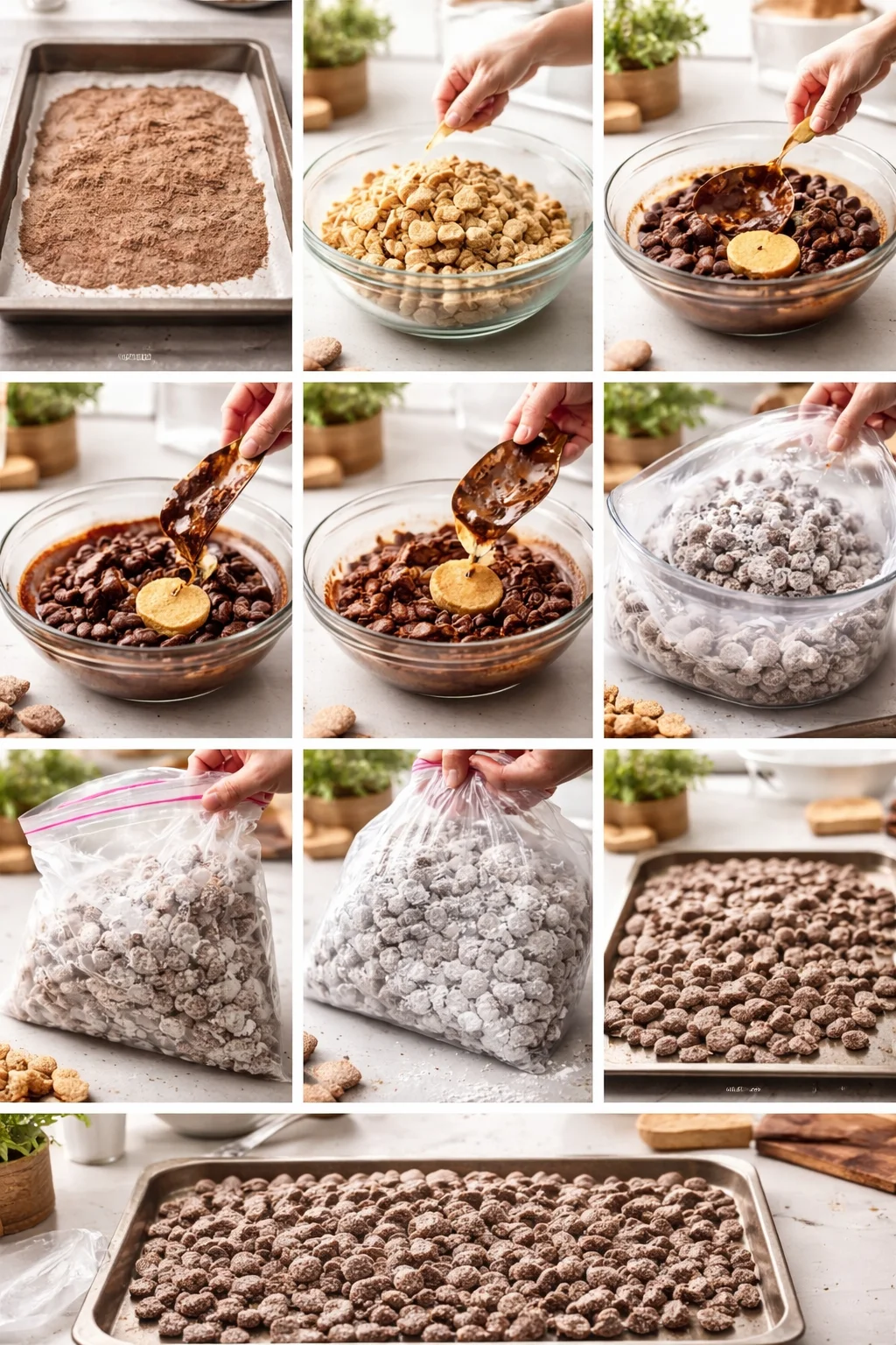 Brownie Batter Puppy Chow